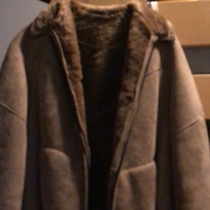 Suede tan Jacket. In good condition